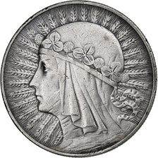 Poland, 10 Zlotych, 1933, Warsaw, Silver, AU(50-53)