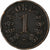 Norvegia, Oscar II, Ore, 1902, Bronzo, BB, KM:352
