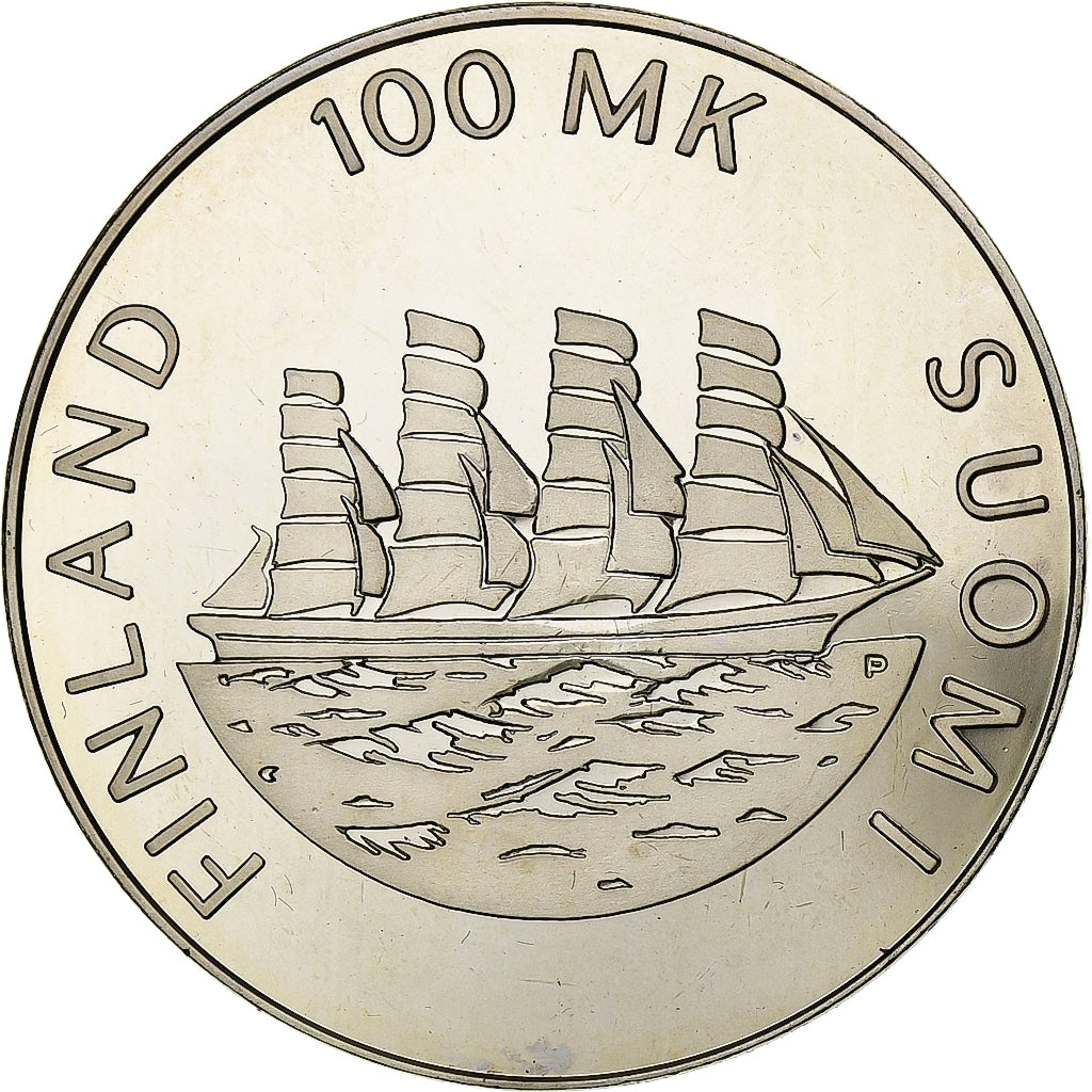 Finland, 100 Markkaa, Åland, 1991, Vantaa, Proof, Silver, MS(63), KM:70