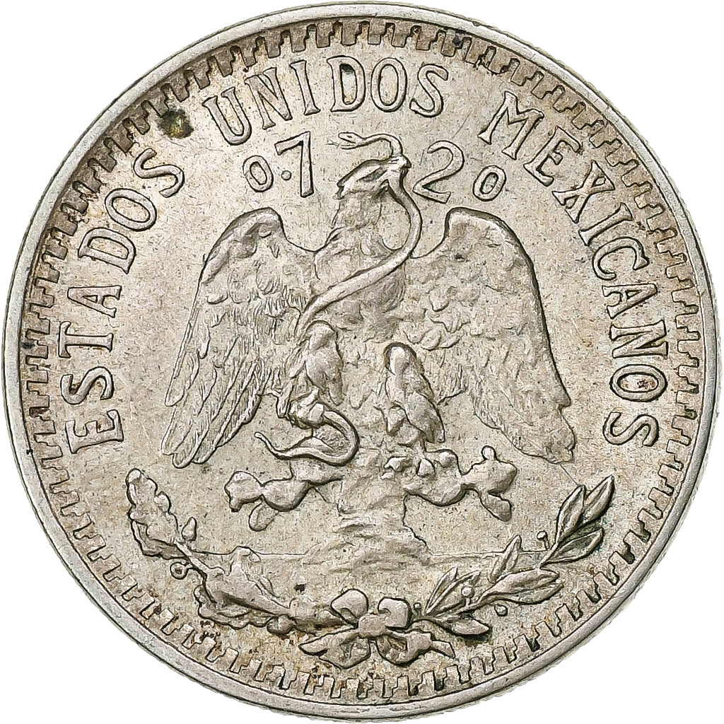 Mexico, 20 Centavos, 1921, Mexico City, Silver, AU(55-58)