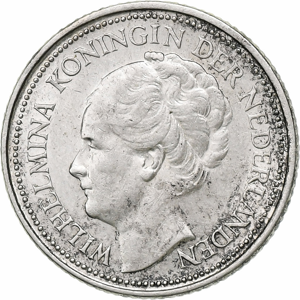 Netherlands, Wilhelmina I, 10 Cents, 1926, Utrecht, Silver, AU(50-53), KM:163