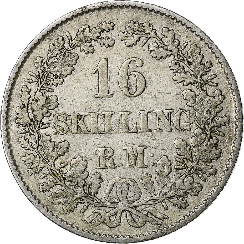Dänemark, Frederik VII, 16 Skilling, 1856, Copenhagen, Silber, SS