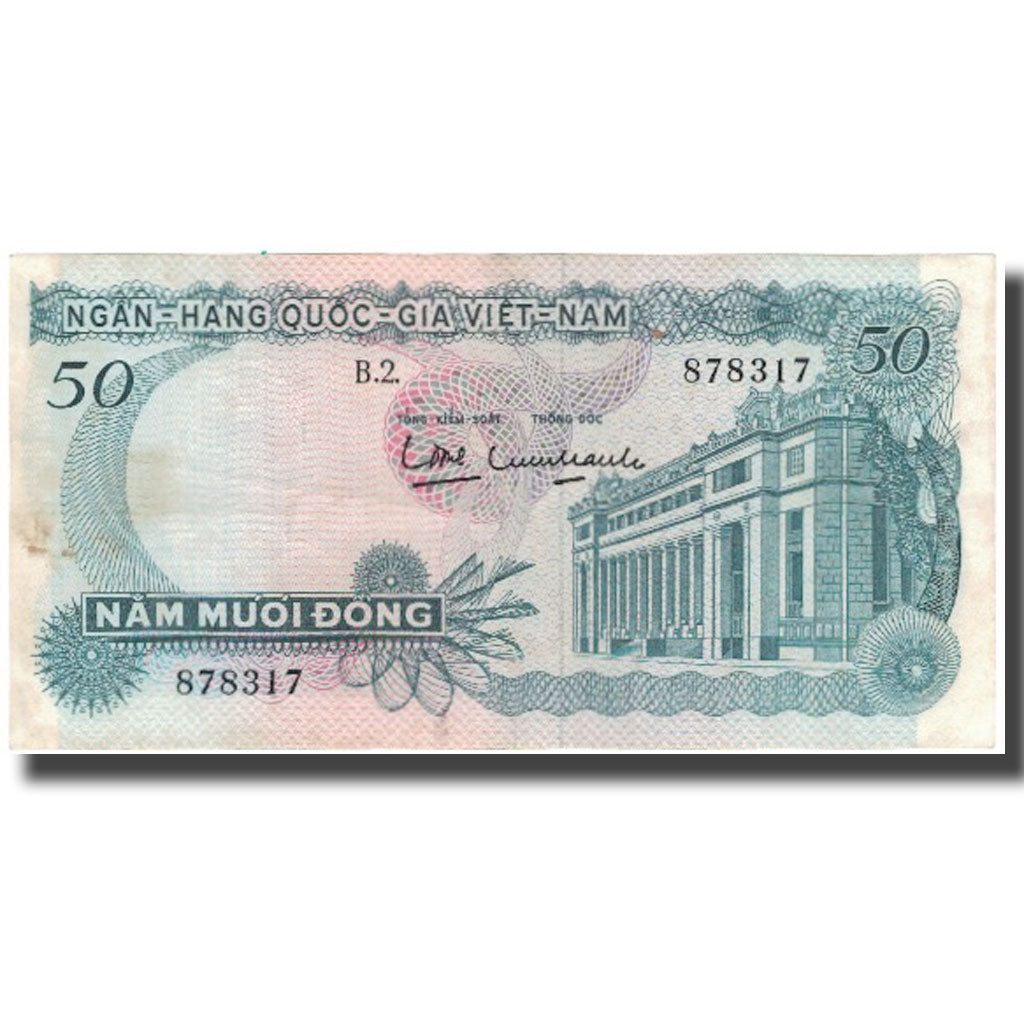 Billet, South Viet Nam, 50 D<ox>ng, KM:25a, TB+