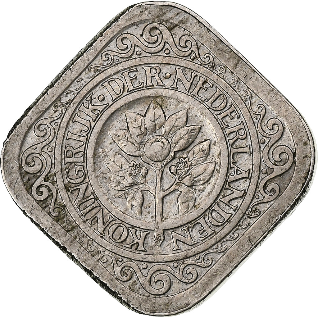 Nederland, Wilhelmina I, 5 Cents, 1914, Cupro-nikkel, ZF+, KM:153