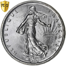 Frankreich, 5 Francs, Semeuse, 1960, Paris, Silber, PCGS, STGL, Gadoury:770, Le