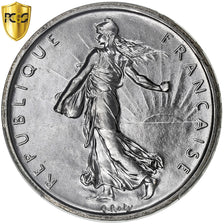 France, 5 Francs, Semeuse, 1960, Paris, Silver, PCGS, MS(65-70), Gadoury:770, Le