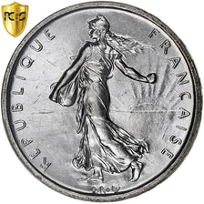 France, 5 Francs, Semeuse, 1960, Paris, Silver, PCGS, MS(65-70), Gadoury:770, Le