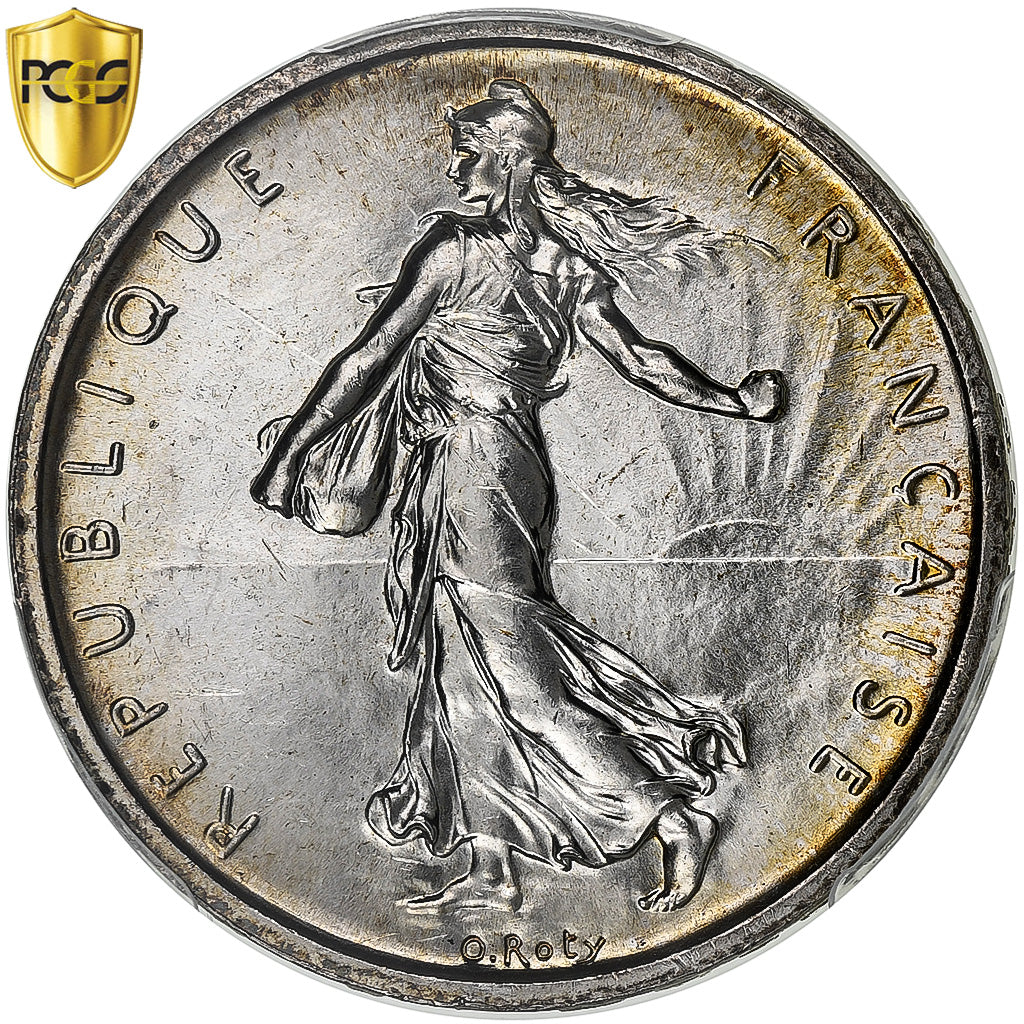 France, 5 Francs, Semeuse, 1960, Paris, Argent, PCGS, FDC, Gadoury:770, Le