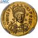 Justin I, Solidus, 518-527, Constantinople, Pedigree, Gold, NGC, MS(63), Sear:55