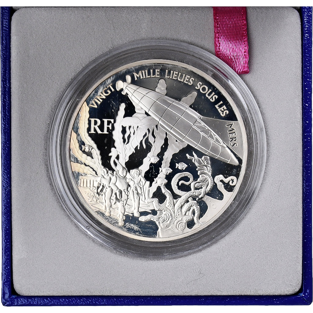 Francja, 1-1/2 Euro, 20000 Lieues sous les Mers, Jules Verne, Proof, 2005, MDP