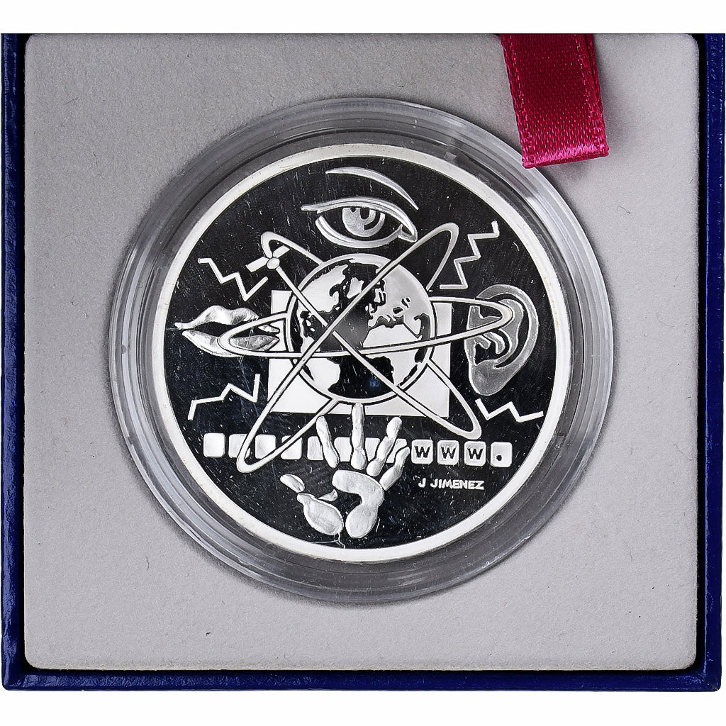 France, 10 Francs, Le siècle de la communication, 2000, MDP, Proof, Silver