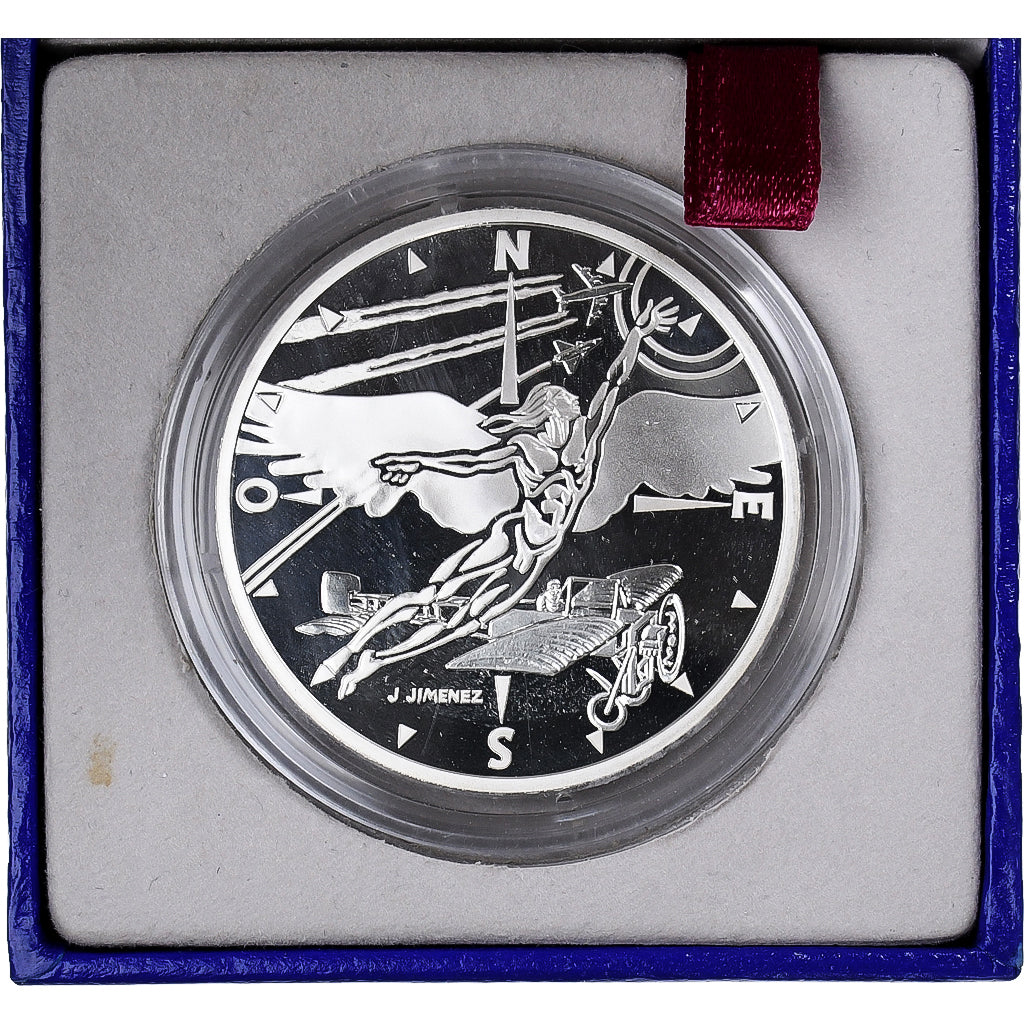 France, 10 Francs, La conquête de l'air, 2000, MDP, Proof, Silver, MS(65-70)