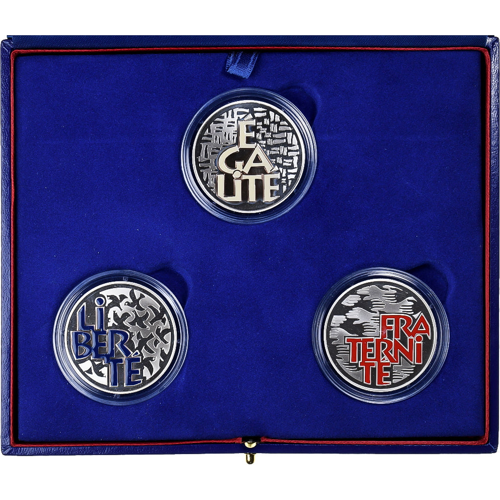 Francia, 3x 6.55957 Francs, Devise de la République Française, 2001, MDP