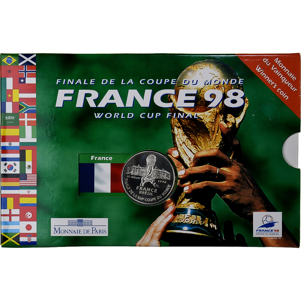 France, 5 Francs, Finale de la Coupe du Monde 1998, 1998, MDP, BU, Silver