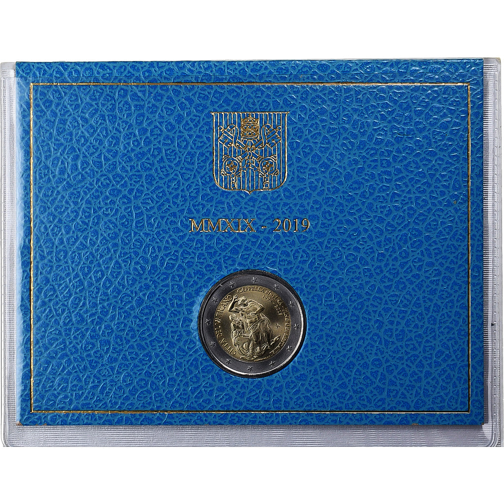Vatican, Pape François, 2 Euro, Sistine Chapel, 2019, Rome, Bimétallique, FDC