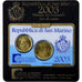 Saint Marin , 20c. + 50c., Coin card.FDC, 2003, Rome, Or nordique, FDC