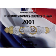 France, Coffret 1 c. à 20 frs., 2001, MDP, BU, MS(65-70)