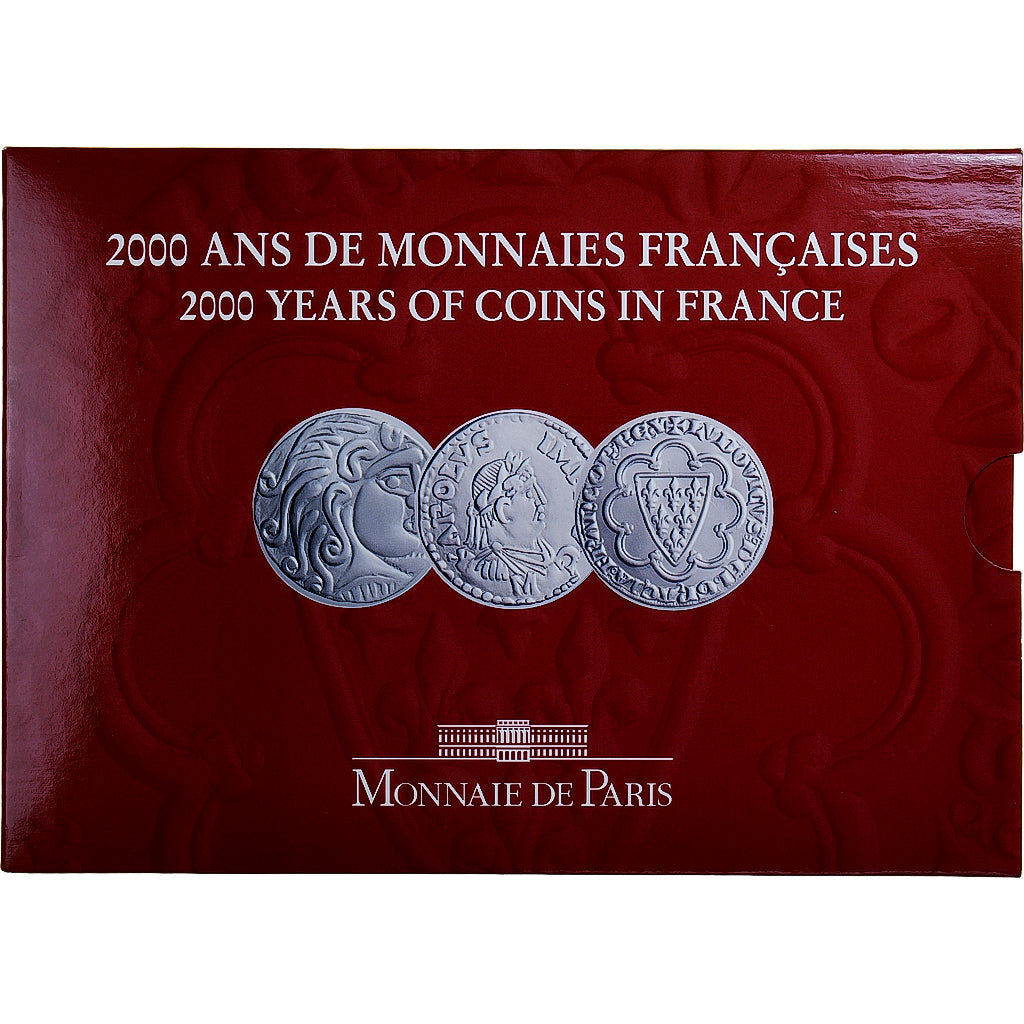 Frankrijk, Coffret 3x 5 Francs, 2000 Ans de Monnaies Françaises (1/3), 2000