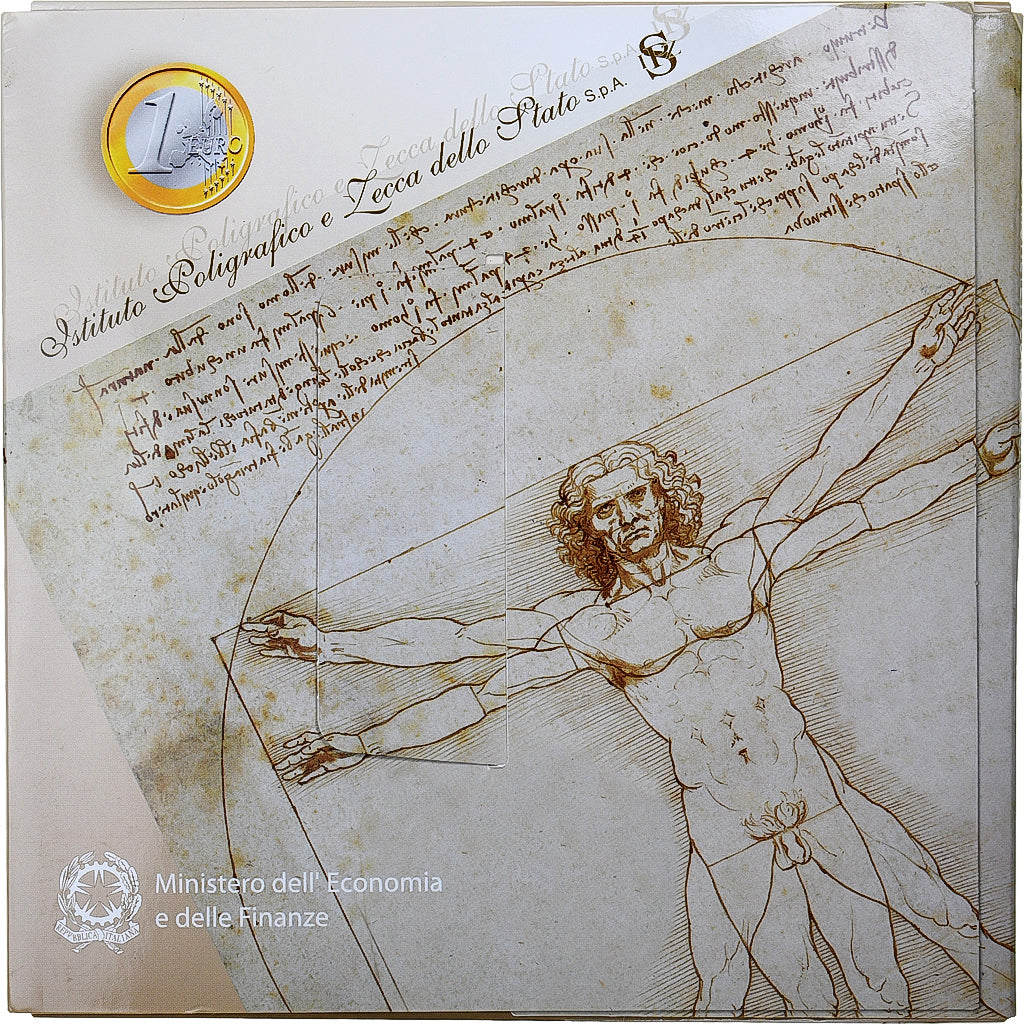 Włochy, Set 1 ct. - 2 Euro, Coin card.FDC, 2003, Rome, ND, MS(65-70)