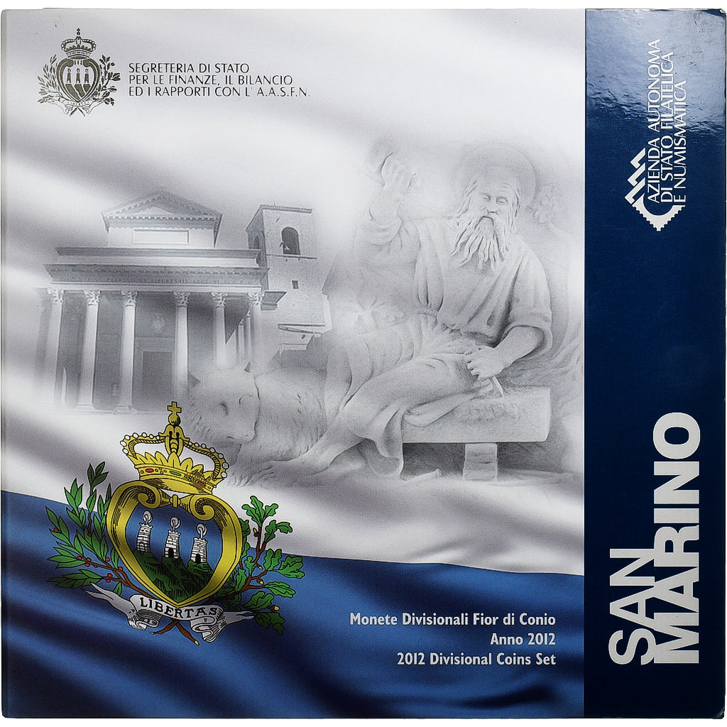 Saint Marin , Set 1 ct. - 2 Euro, Coin card.FDC, 2012, Rome, FDC