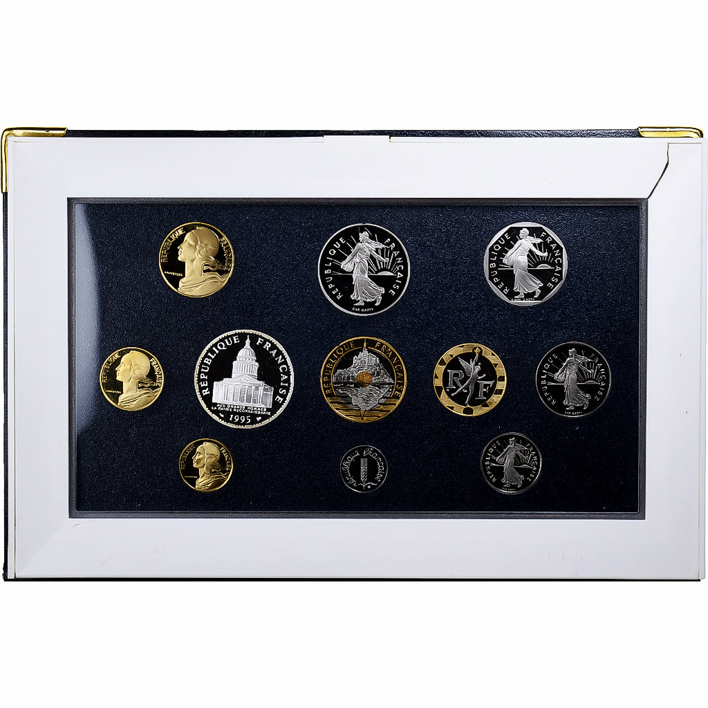 France, Coffret 1 c. à 100 frs., 1995, MDP, BE, FDC