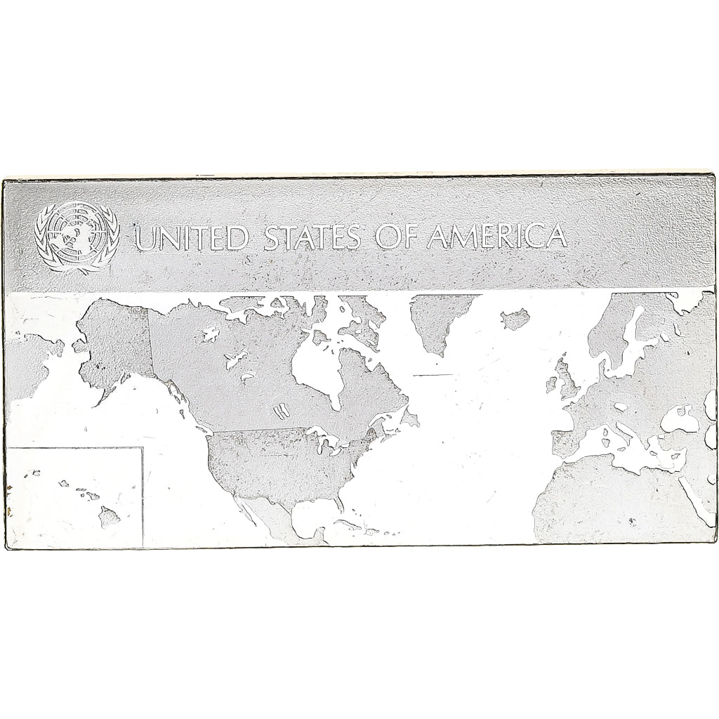 Francia, medaglia, United Nations Flags, United States of America, Argento, SPL-