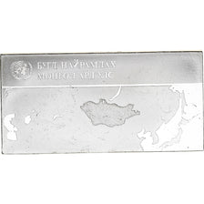 France, Medal, United Nations Flags, Mongolia, Silver, AU(55-58)