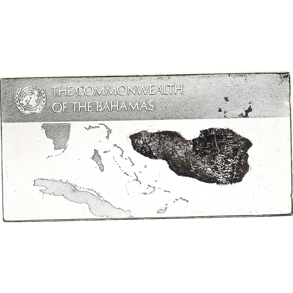 France, Medal, United Nations Flags, Bahamas, Silver, AU(55-58)