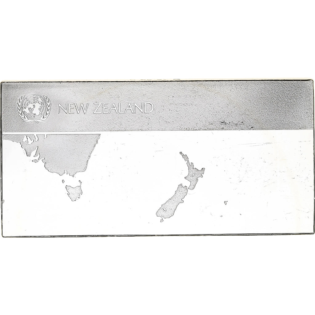 Francia, medalla, United Nations Flags, New Zealand, Plata, EBC