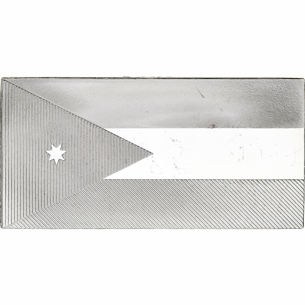 France, Medal, United Nations Flags, Jordan, Silver, AU(55-58)