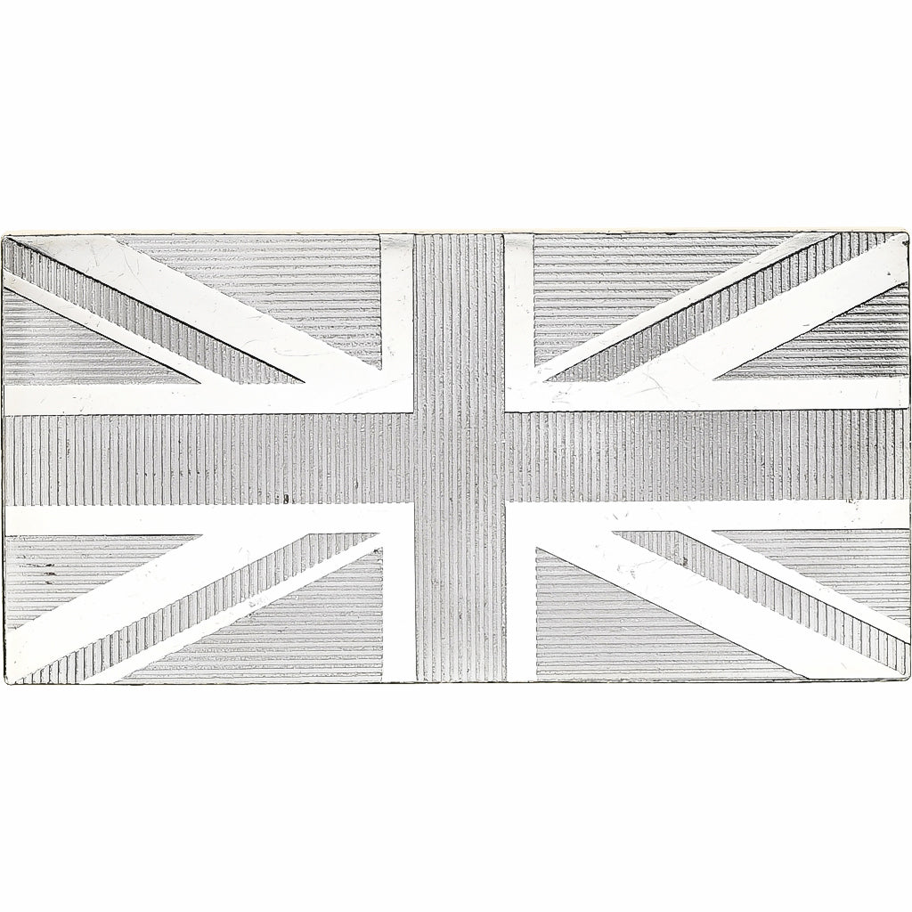 France, Medal, United Nations Flags, Great Britain, Silver, AU(55-58)