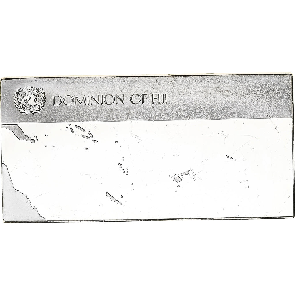 France, Medal, United Nations Flags, Fiji, Silver, AU(55-58)