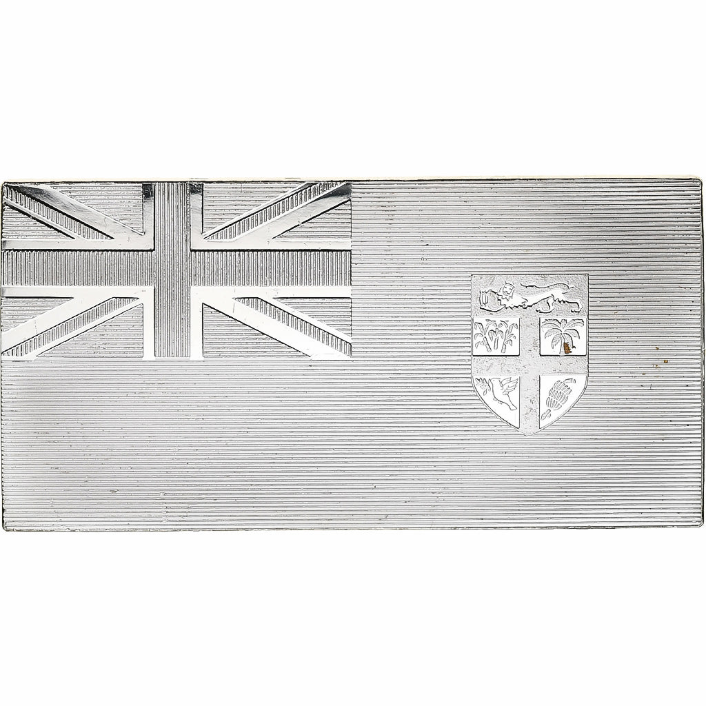 France, Medal, United Nations Flags, Fiji, Silver, AU(55-58)