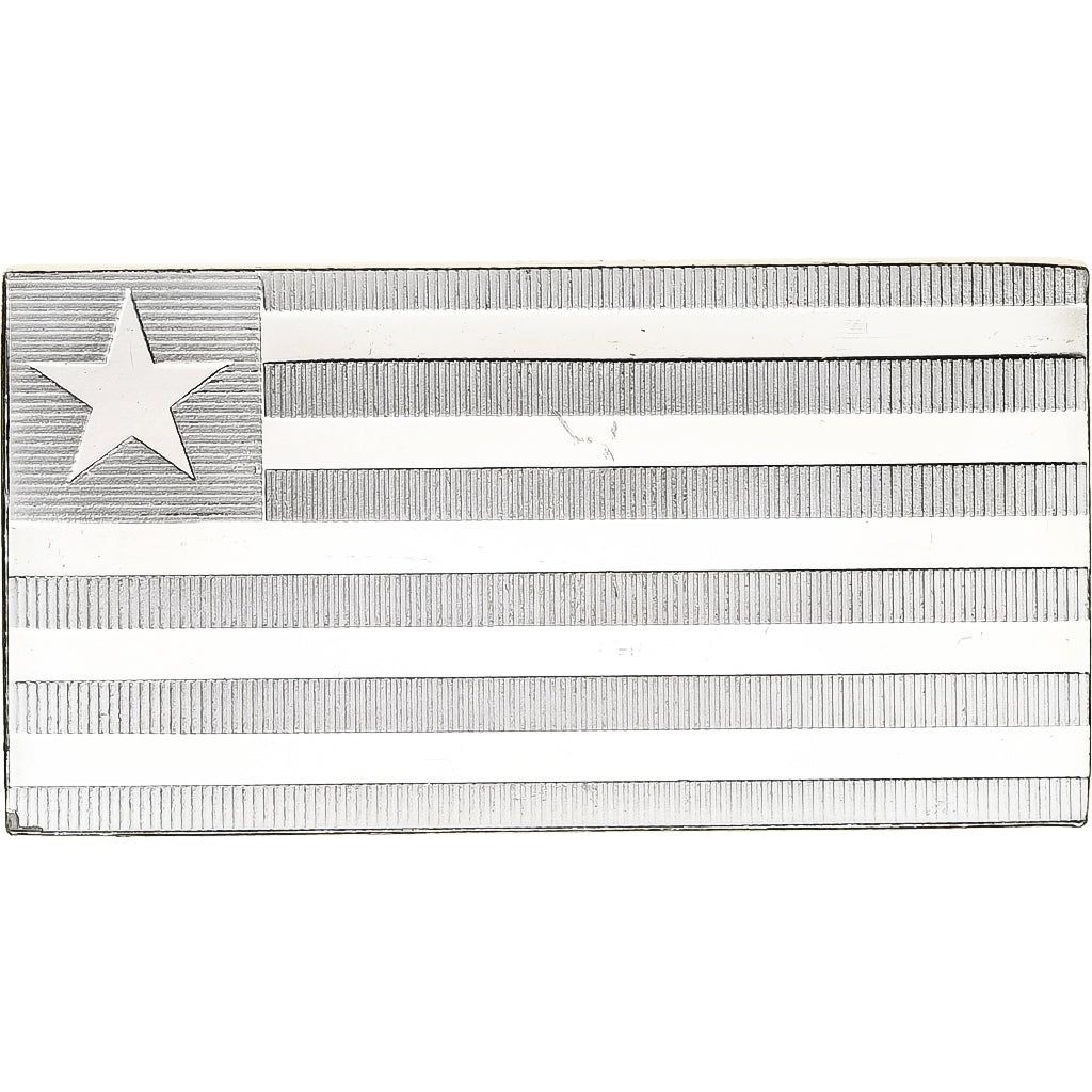 France, Medal, United Nations Flags, Liberia, Silver, AU(55-58)