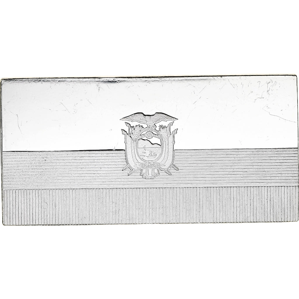France, Medal, United Nations Flags, Ecuador, Silver, AU(55-58)