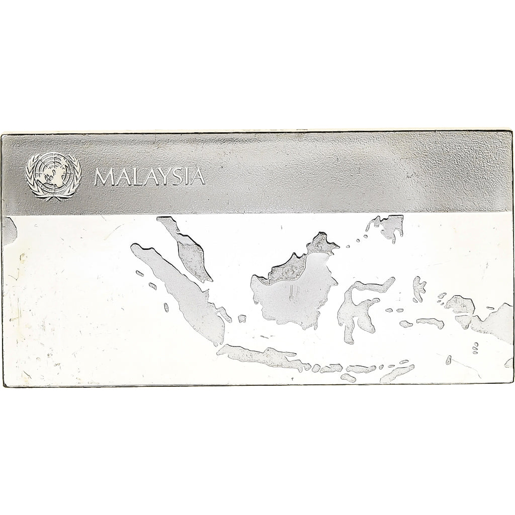 Frankrijk, Medaille, United Nations Flags, Malaysia, Zilver, PR