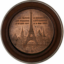 Frankreich, Medaille, Souvenir de mon Ascension à la Tour Eiffel, 1889, Kupfer