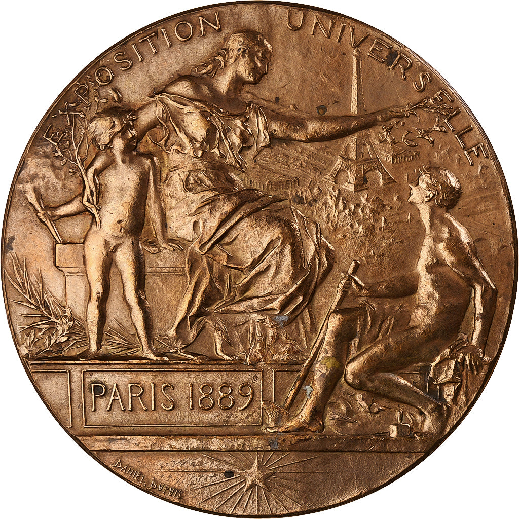 France, Medal, Exposition universelle de Paris, 1889, Bronze, AU(55-58)