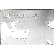France, Medal, United Nations Flags, Lebanon, Silver, AU(55-58)