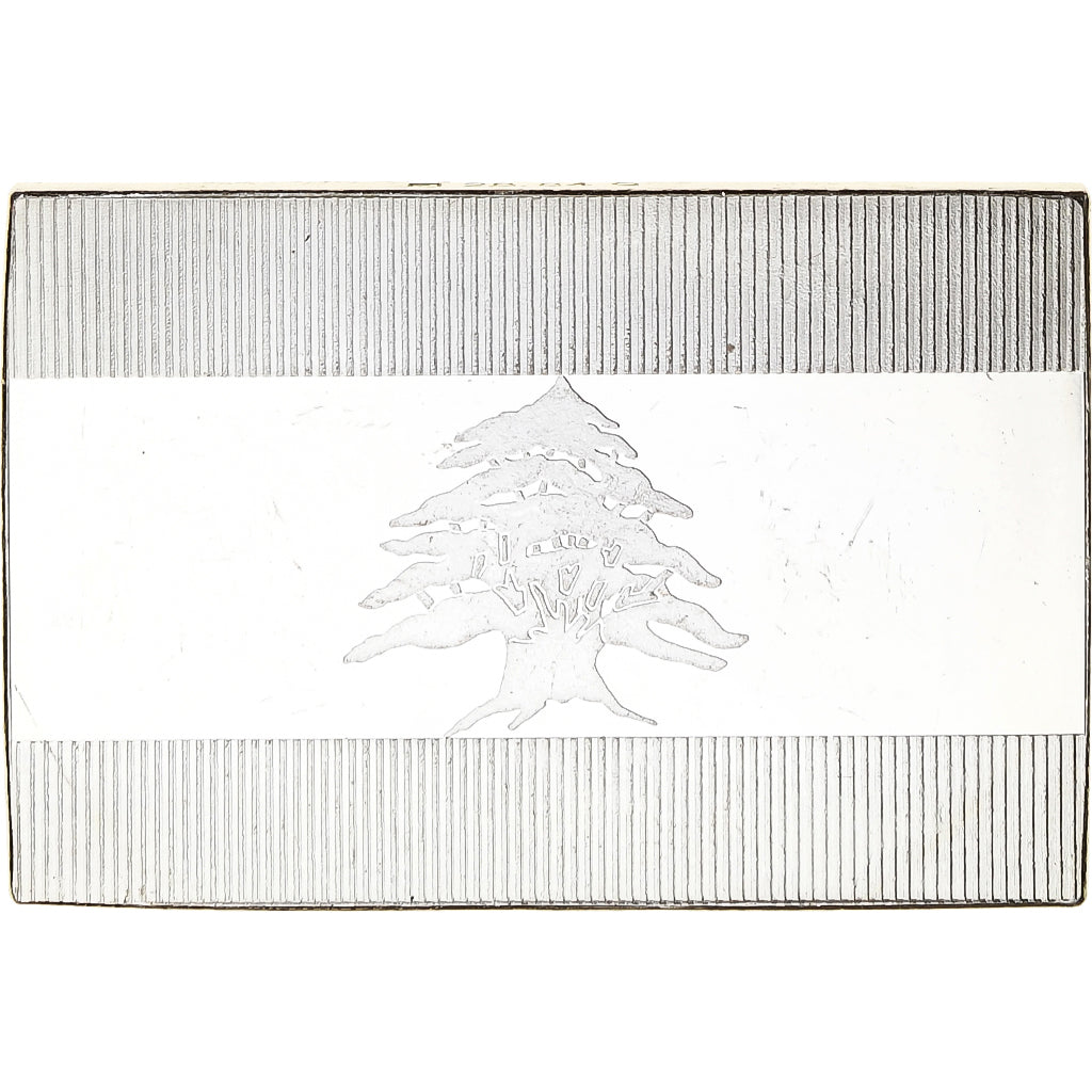 France, Medal, United Nations Flags, Lebanon, Silver, AU(55-58)