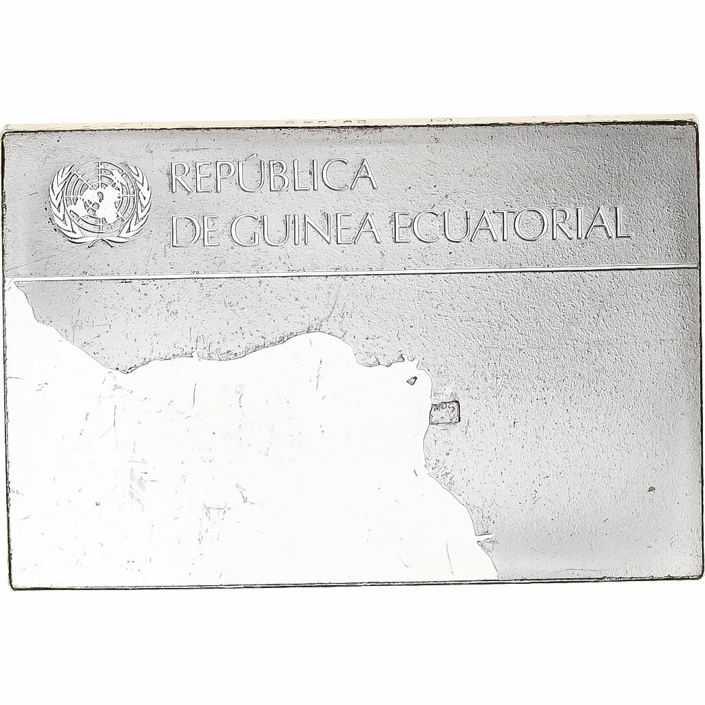 Frankrijk, Medaille, United Nations Flags, Equatorial Guinea, Zilver, PR