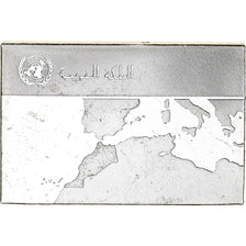 France, Medal, United Nations Flags, Morocco, Silver, AU(55-58)