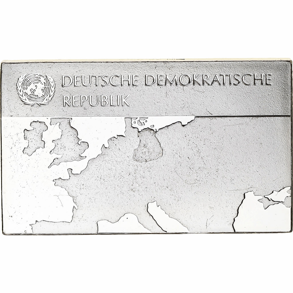 France, Medal, United Nations Flags, German Democratic Republic, Silver
