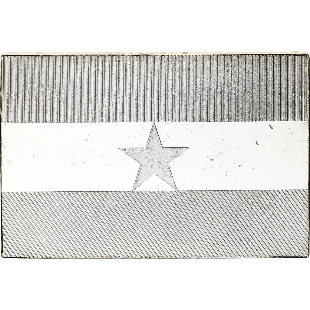 France, Medal, United Nations Flags, Ghana, Silver, AU(55-58)