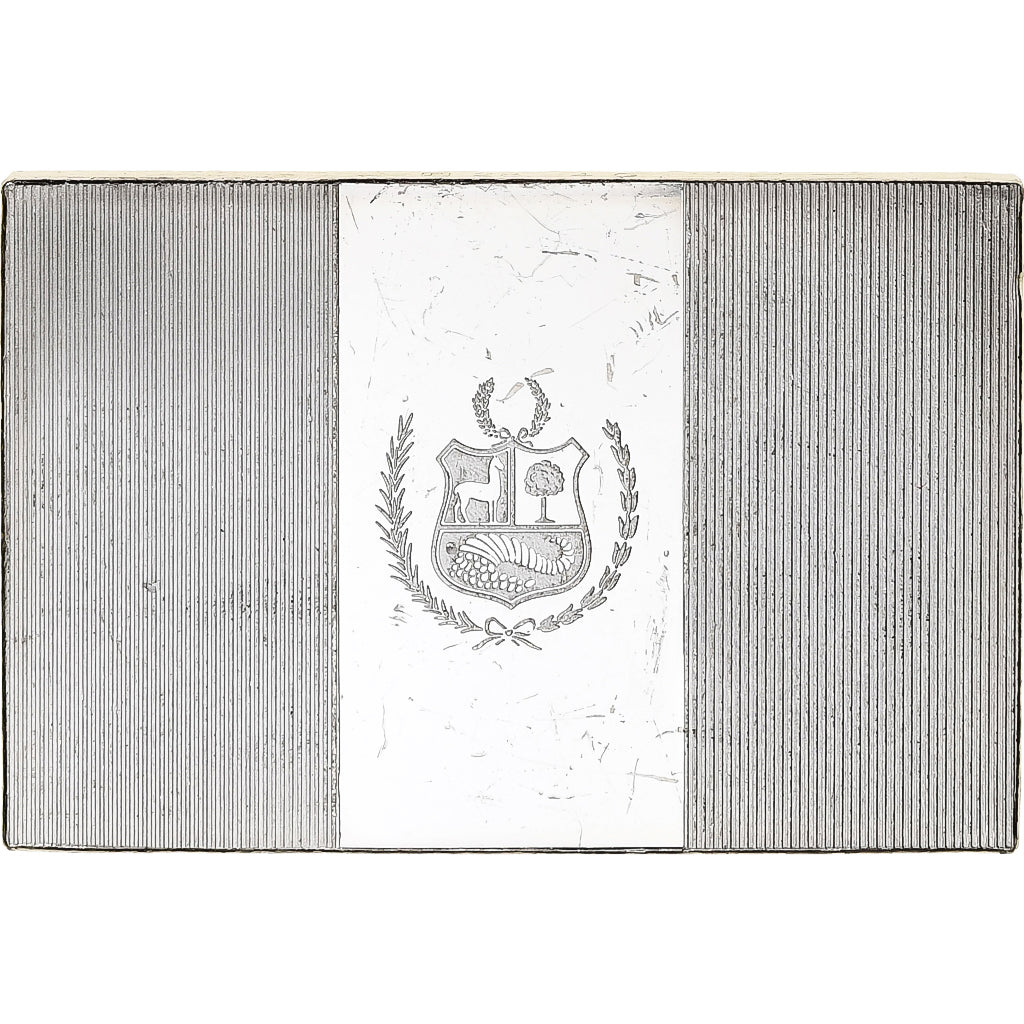 France, Medal, United Nations Flags, Peru, Silver, AU(55-58)
