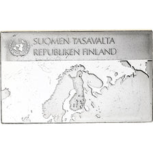 Francia, medaglia, United Nations Flags, Finland, Argento, SPL-