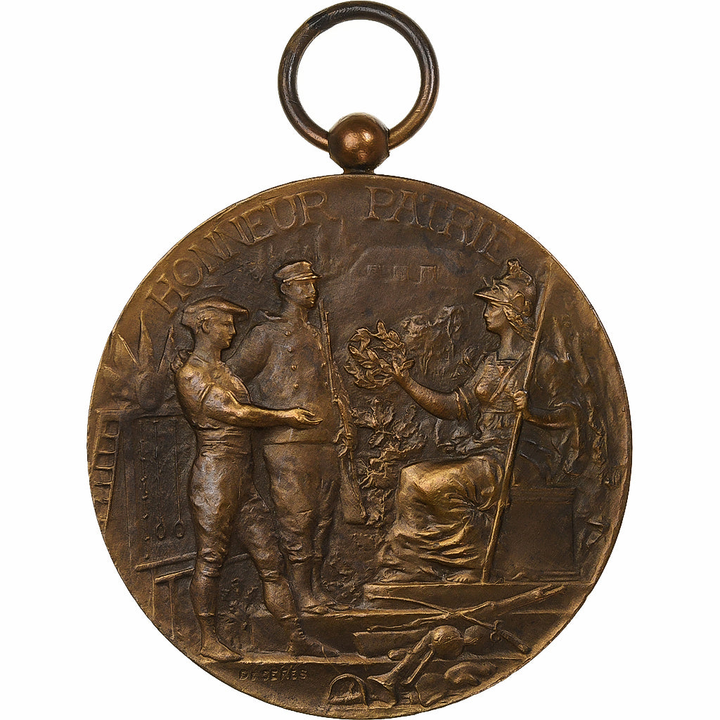 France, Medal, Union Régionale des Patronages du Sud-Ouest, 1910, Bronze