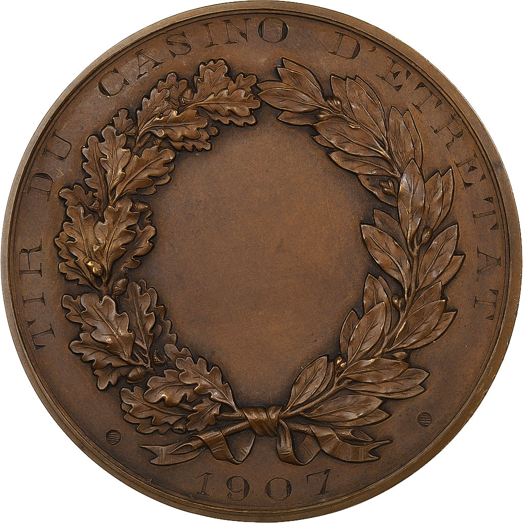Francja, medal, Tir du Casino d'Étretat, 1907, Brązowy, AU(55-58)