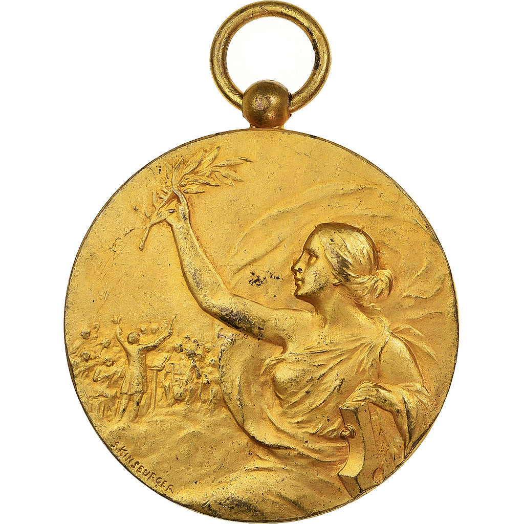 França, medalha, Orchestre philharmonique, n.d., Bronze, Kinsburger, AU(55-58)