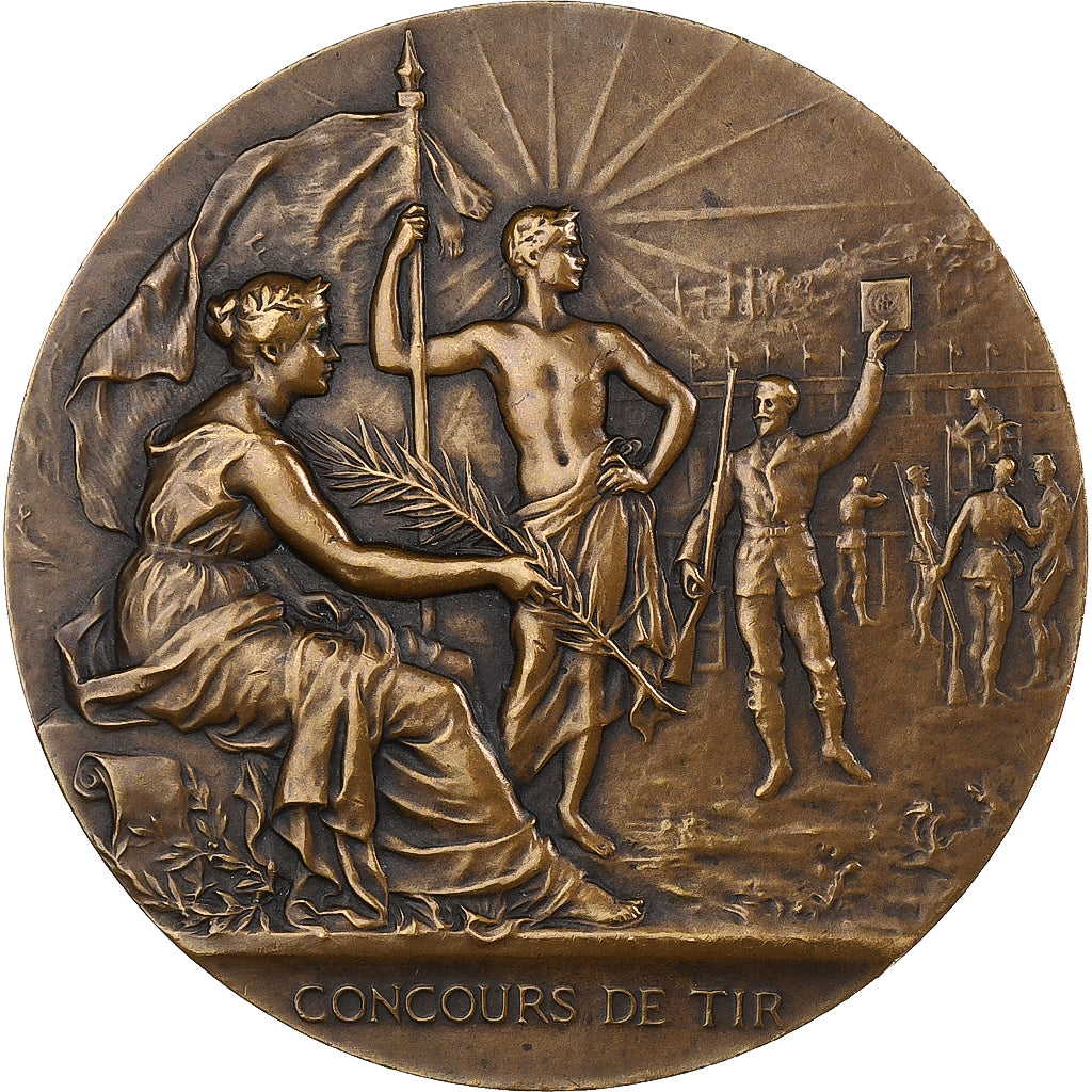 França, medalha, Ministère de la Guerre, Concours de Tir, n.d., Bronze